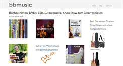 Desktop Screenshot of bbmusic.de